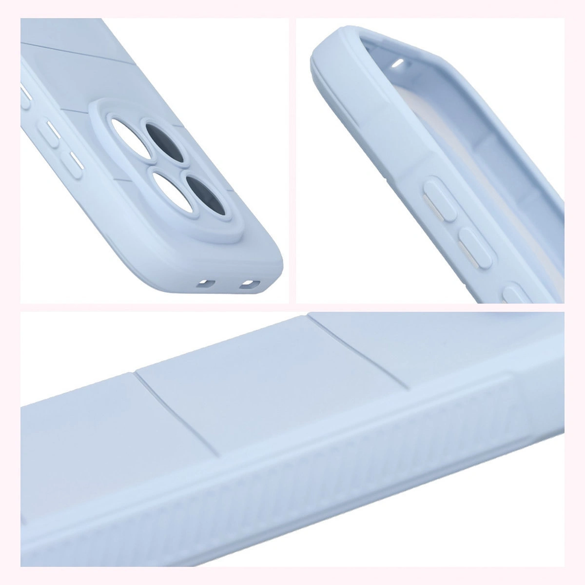 Laturile texturate și marginile ridicate ale ecranului și camerelor în etuiul Bizon Case Tur pentru Xiaomi Redmi Note 15 Pro 5G