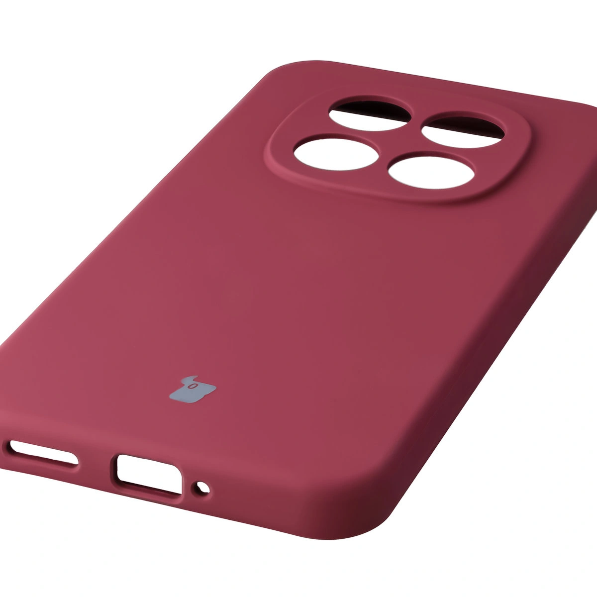 Zbliżenie na precyzyjne wycięcia i możliwość ładowania indukcyjnego w etui Bizon Soft Case do Xiaomi Redmi Note 15 Pro 5G