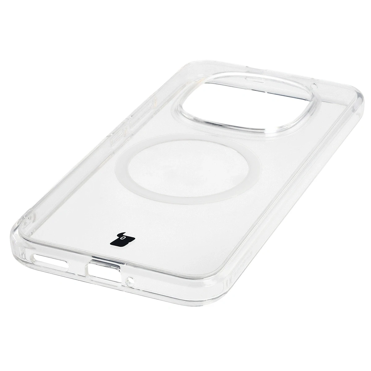 Integrierte Tasten, Ausschnitte und Hybridmaterial in der Bizon Case CrystalO für Xiaomi Redmi Note 15 Pro Plus 5G