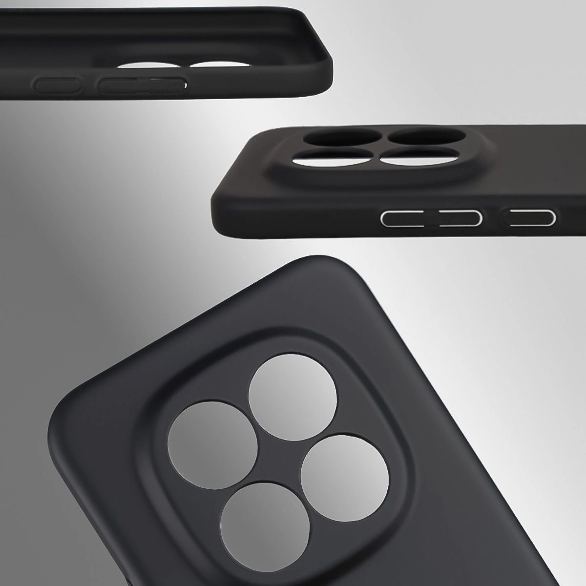 Dedizierte Aussparungen und erhöhte Kanten für Kamera und Bildschirm im Bizon Case Łupka für Xiaomi Redmi Note 15 Pro Plus 5G / POCO M8 Pro 5G