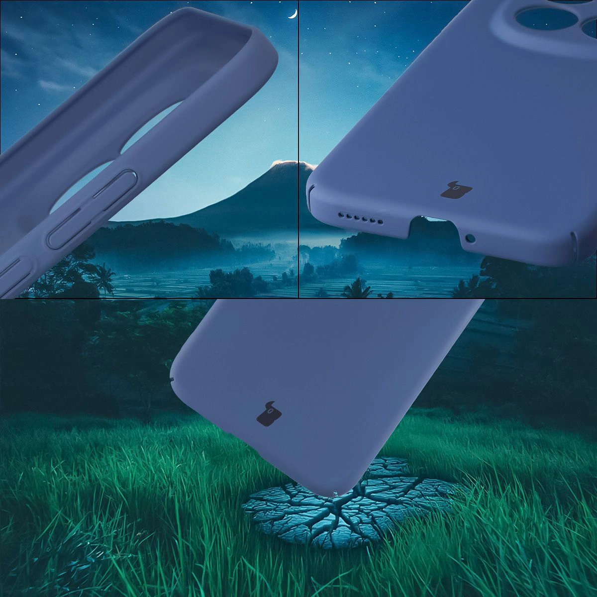 Integrated button covers, cutouts, and hard material of Bizon Case Łupka case for Xiaomi Redmi Note 15 Pro Plus 5G / POCO M8 Pro 5G