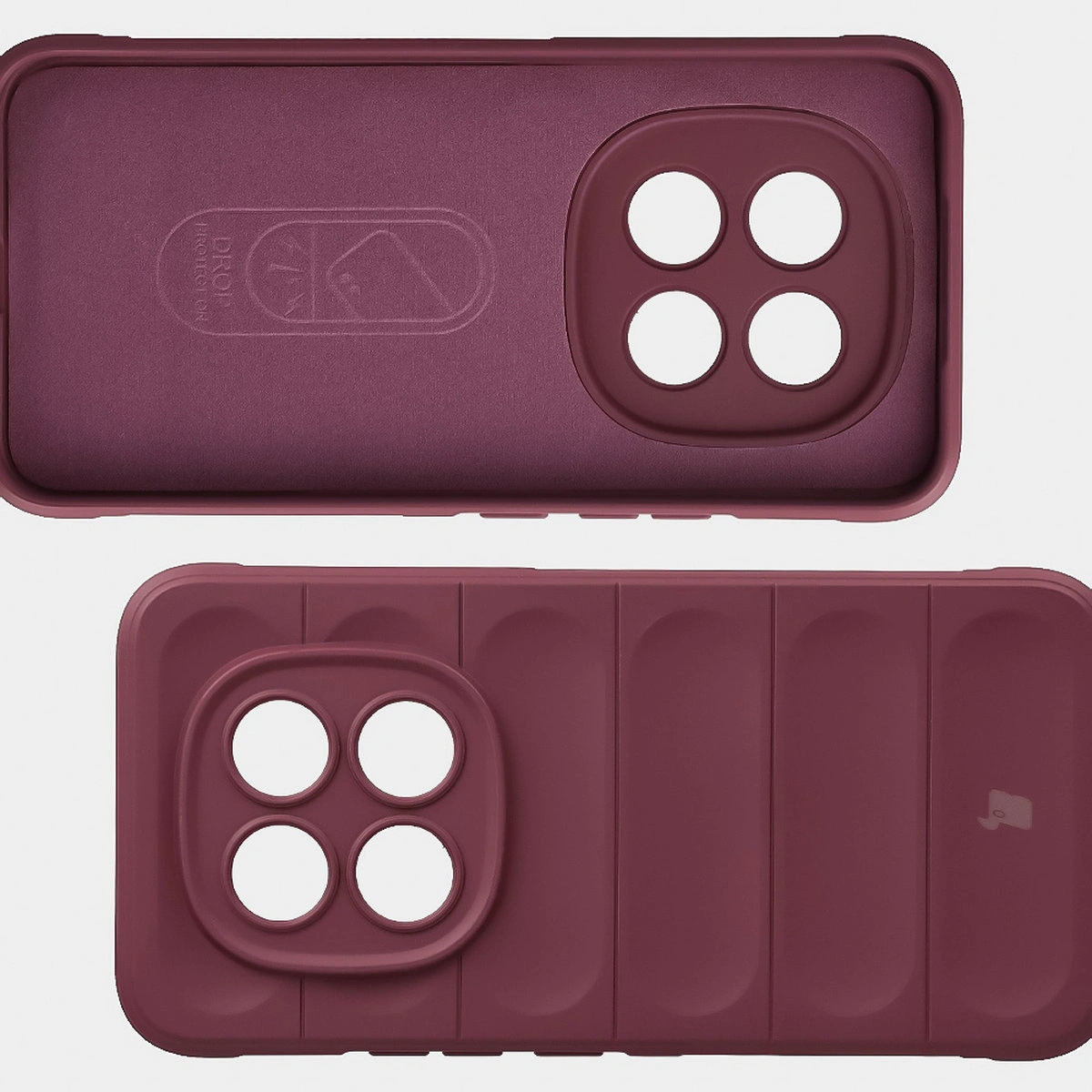 Wyściółka z mikrofibry, wyżłobienia na pleckach i wzmocnione narożniki w etui Bizon Case Tur do Xiaomi Redmi Note 15 Pro Plus 5G / POCO M8 Pro 5G