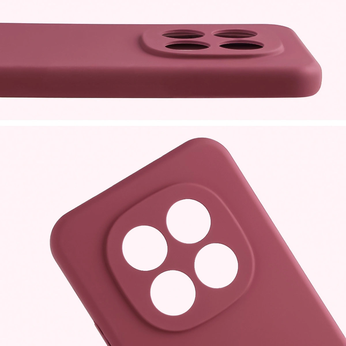 Close-up of lens cutouts in the Bison Soft Case for Xiaomi Redmi Note 15 Pro Plus 5G / POCO M8 Pro 5G
