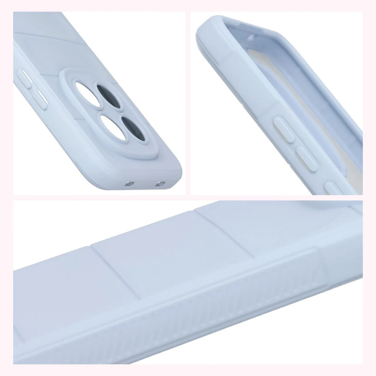 Textured sides and raised edges of the screen and camera in the Bison Case Tur for Xiaomi Redmi Note 15 Pro 4G