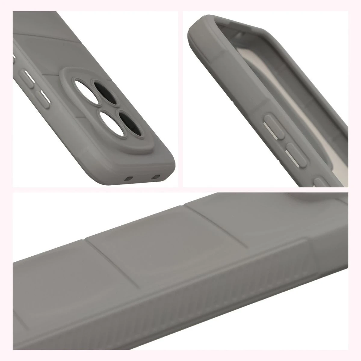 Textured sides and raised edges for the screen and camera in the Bison Case Tur for Xiaomi Redmi Note 15 Pro 4G