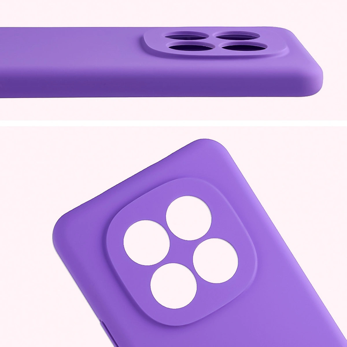 Close-up of lens cutouts in the Bison Soft Case for Xiaomi Redmi Note 15 Pro 4G