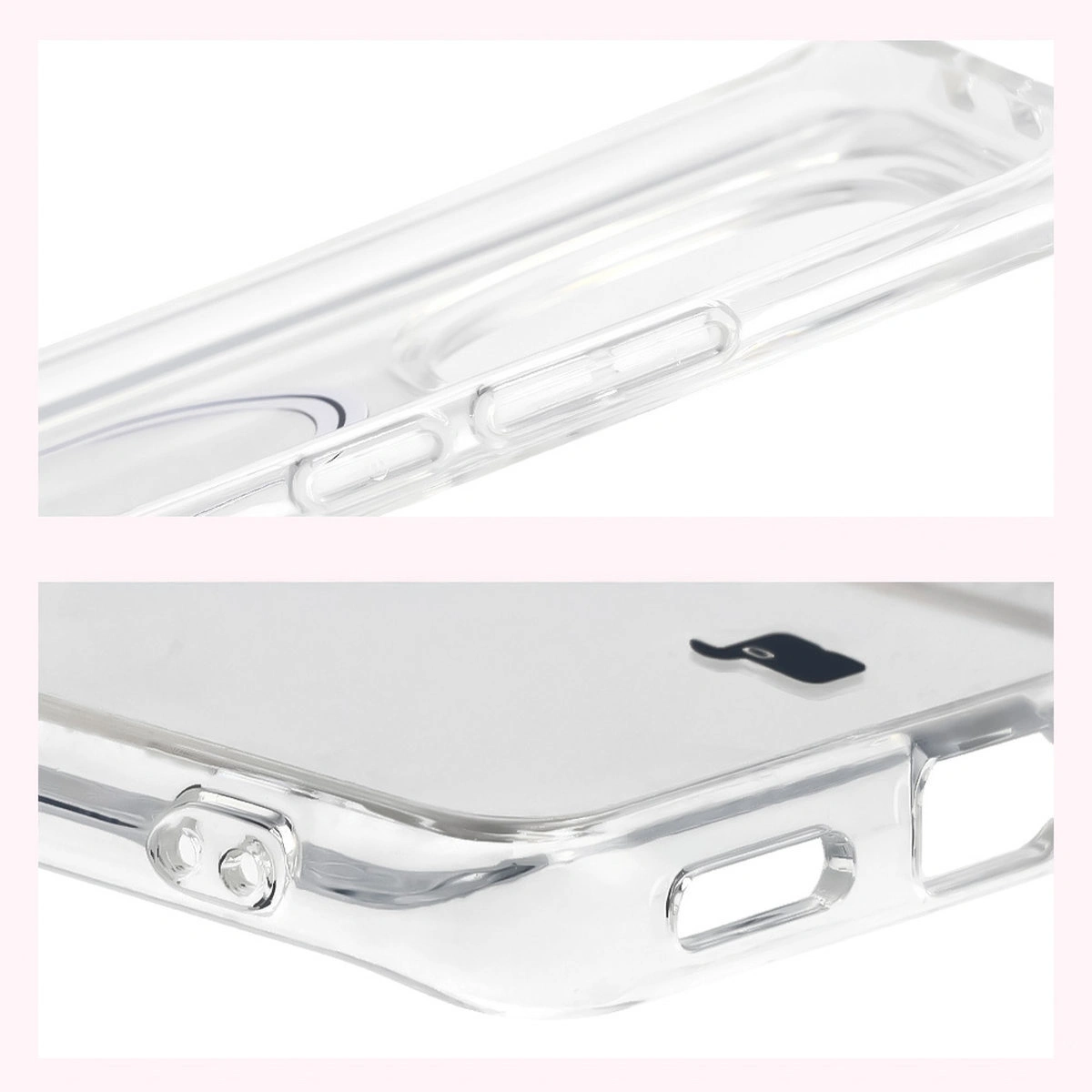 Verstärkte Ecken und erhöhte Kanten des Bildschirms im Bizon Case CrystalO für Xiaomi Redmi Note 15 / Xiaomi POCO M8 5G