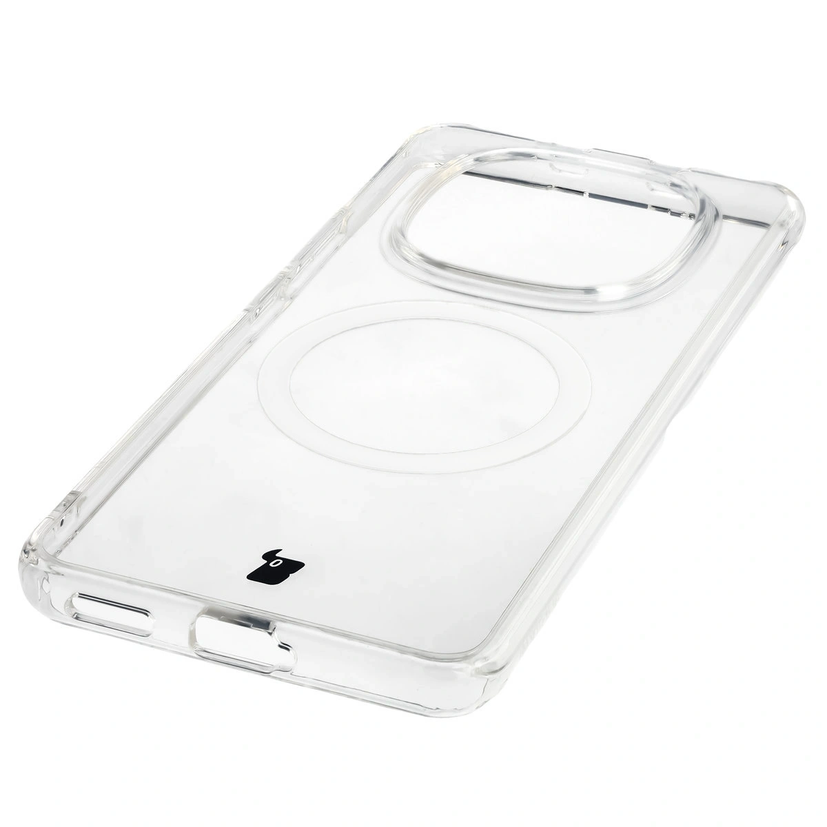 Integrierte Tasten, Aussparungen und hybrides Material im Bizon Case CrystalO für Xiaomi Redmi Note 15 / Xiaomi POCO M8 5G