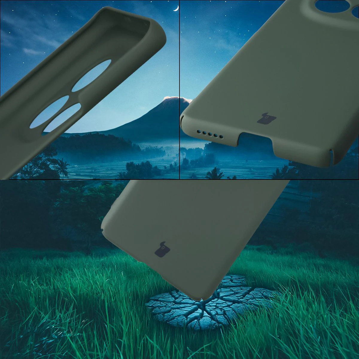 Integrierte Abdeckungen für Tasten, Aussparungen und hartes Material des Bizon Case Łupka für Xiaomi Redmi Note 15 / Xiaomi POCO M8 5G