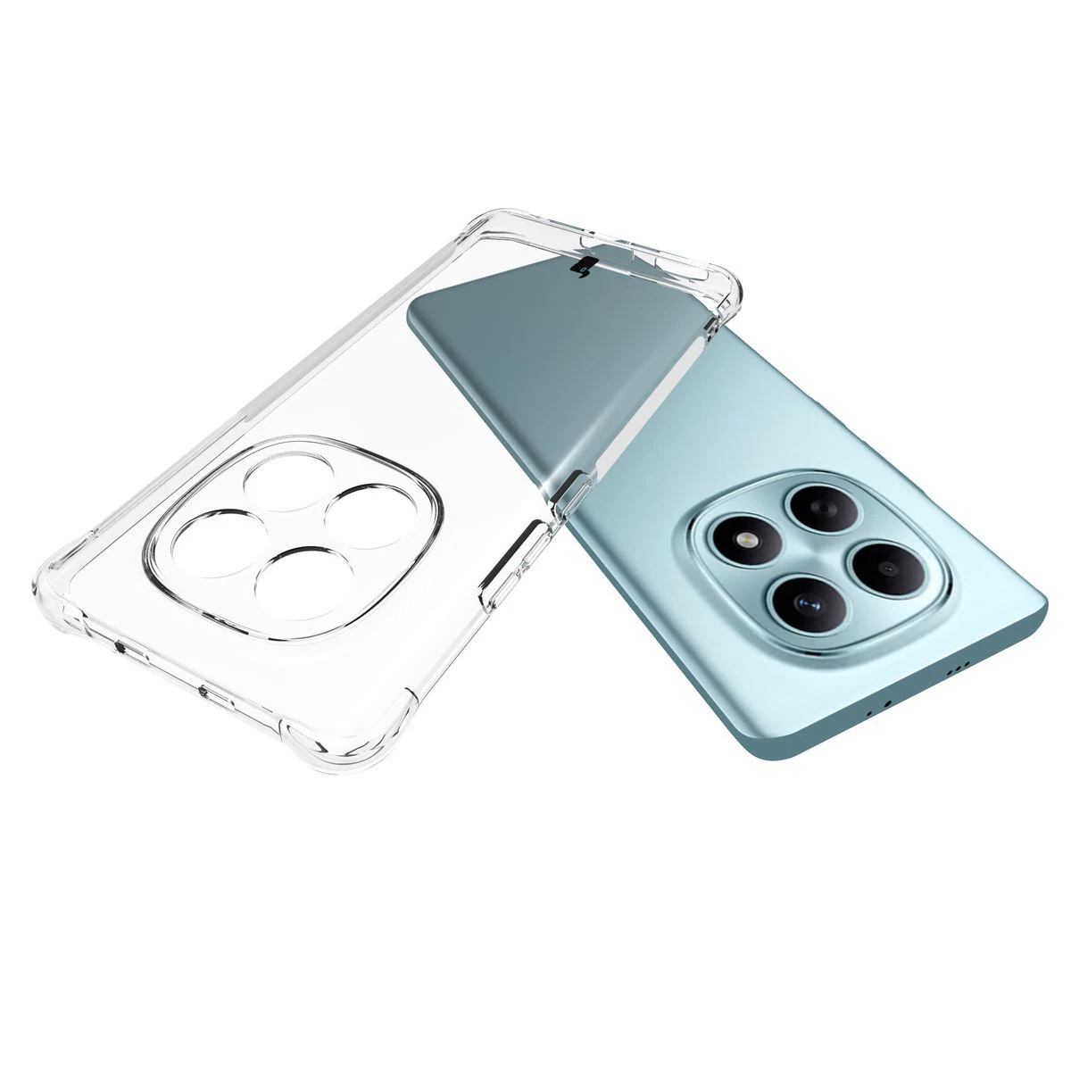 Dedizierte Ausschnitte und erhöhte Kanten der Kamera in der Bizon Case Salpa für Xiaomi Redmi Note 15 / Xiaomi POCO M8 5G