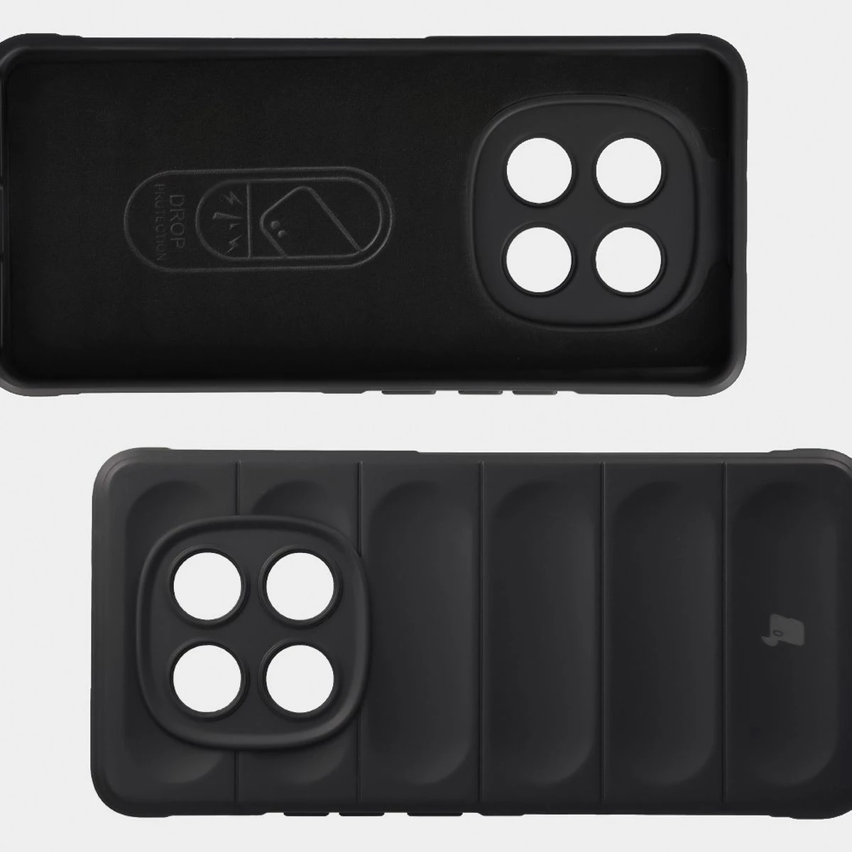 Mikrofaserpolsterung, Vertiefungen auf der Rückseite und verstärkte Ecken in der Bizon Case Tur für Xiaomi Redmi Note 15 4G