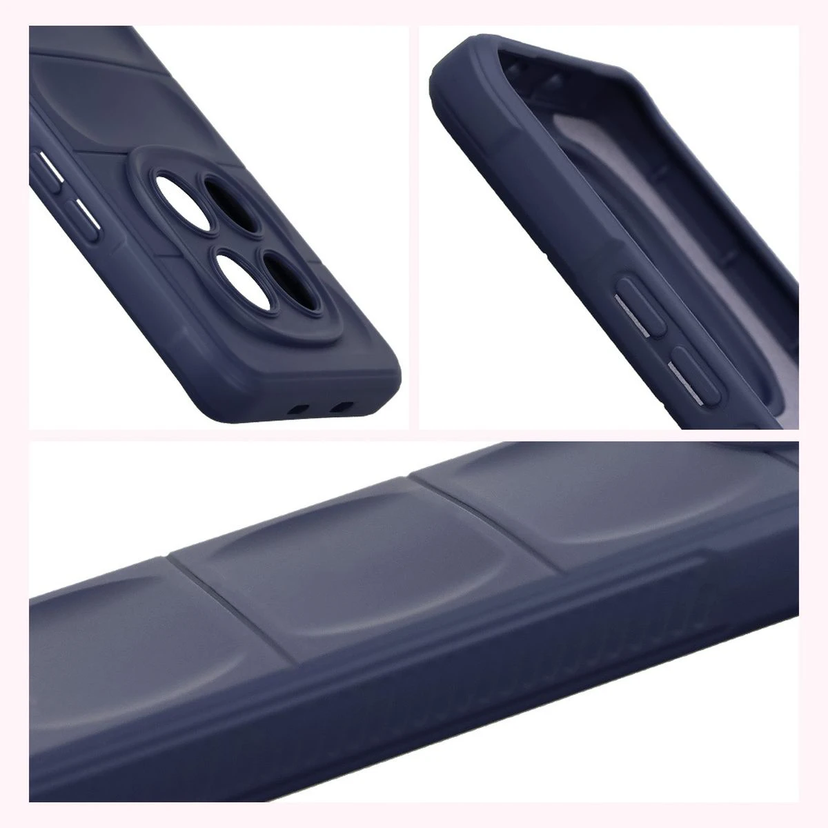 Strukturierte Seiten und erhöhte Kanten des Bildschirms und der Kamera in der Bizon Case Tur für Xiaomi Redmi Note 15 4G