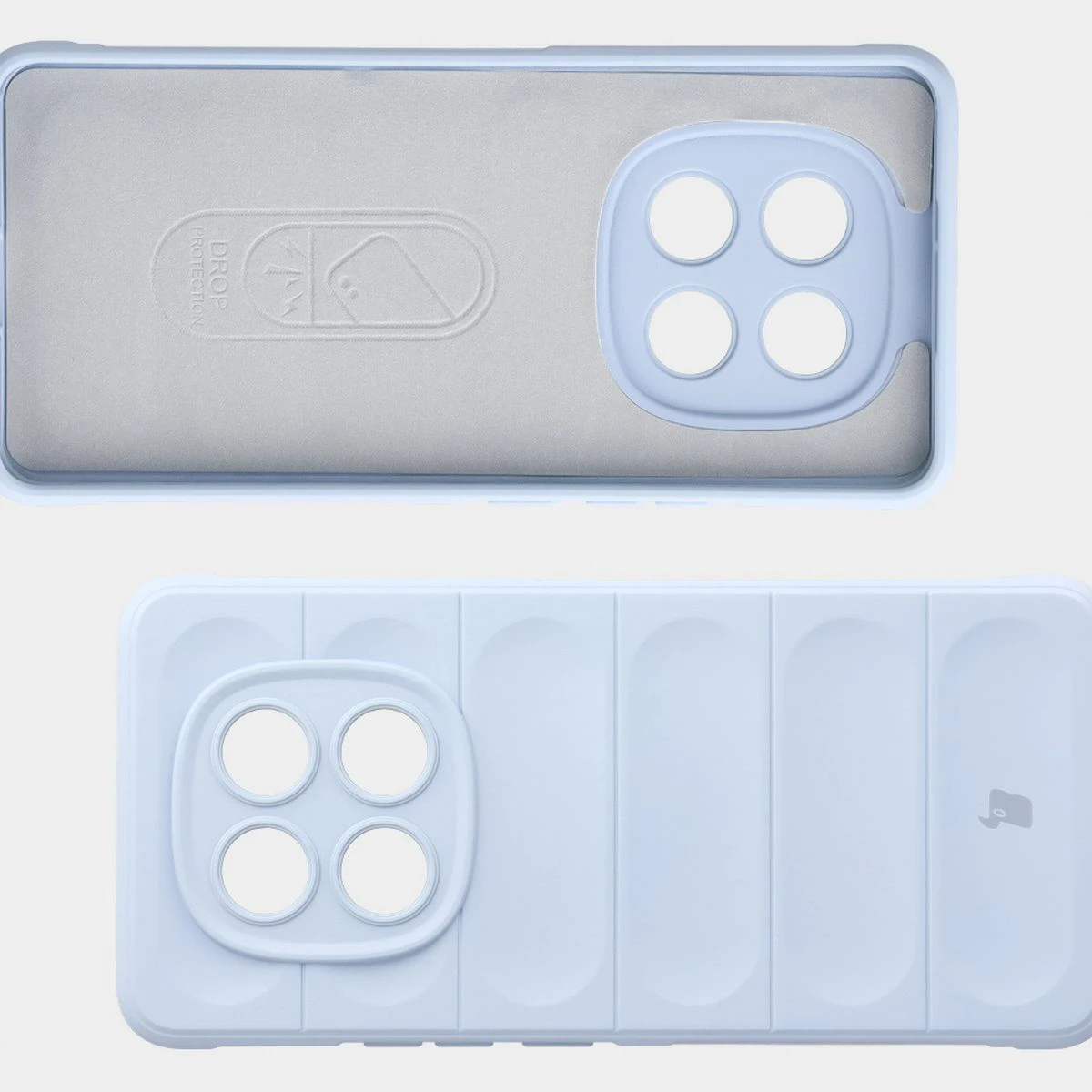 Mikrofaser-Innenfutter, Vertiefungen auf der Rückseite und verstärkte Ecken in der Bizon Case Tur Hülle für Xiaomi Redmi Note 15 4G