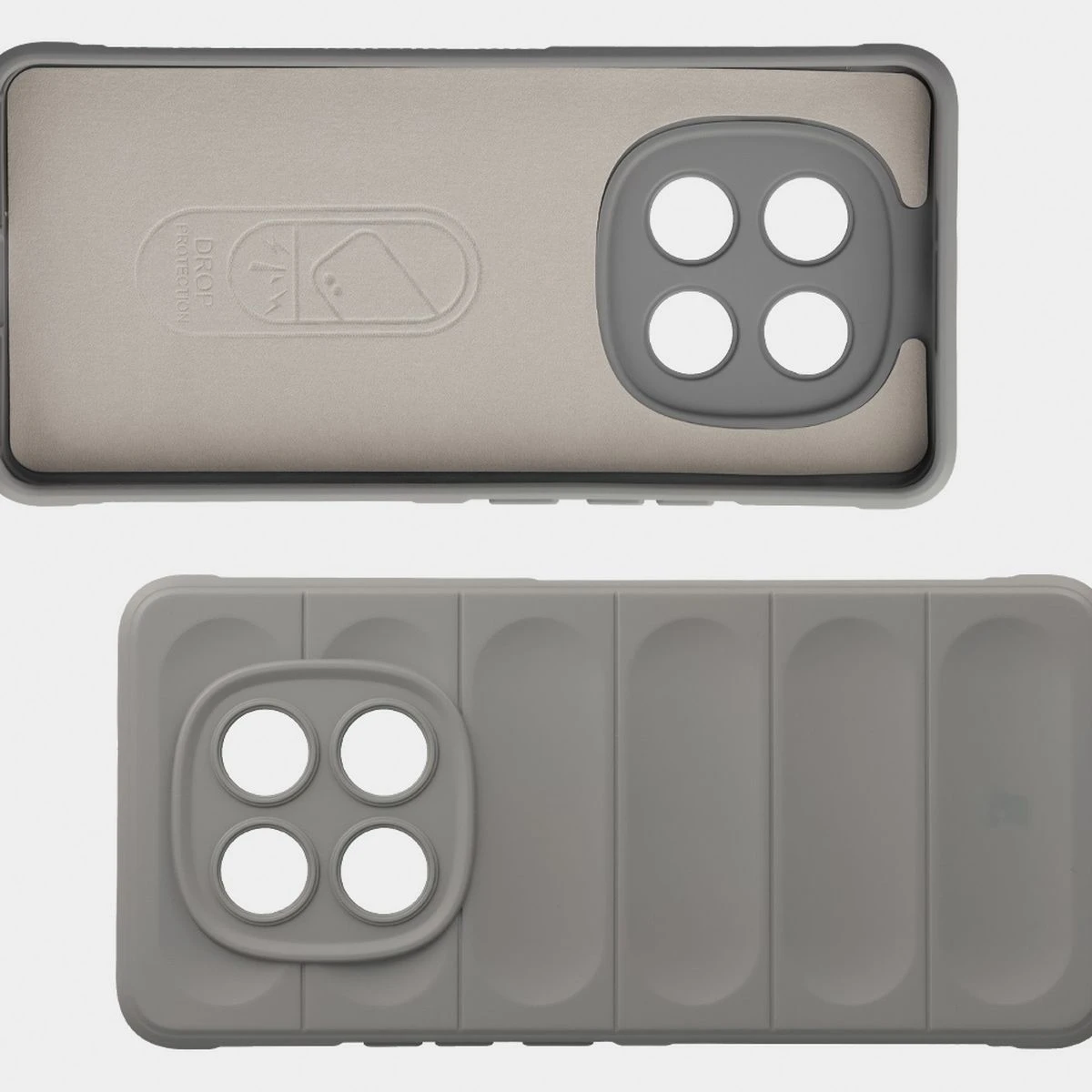 Mikrofaserpolsterung, Vertiefungen auf der Rückseite und verstärkte Ecken im Bizon Case Tur für Xiaomi Redmi Note 15 4G