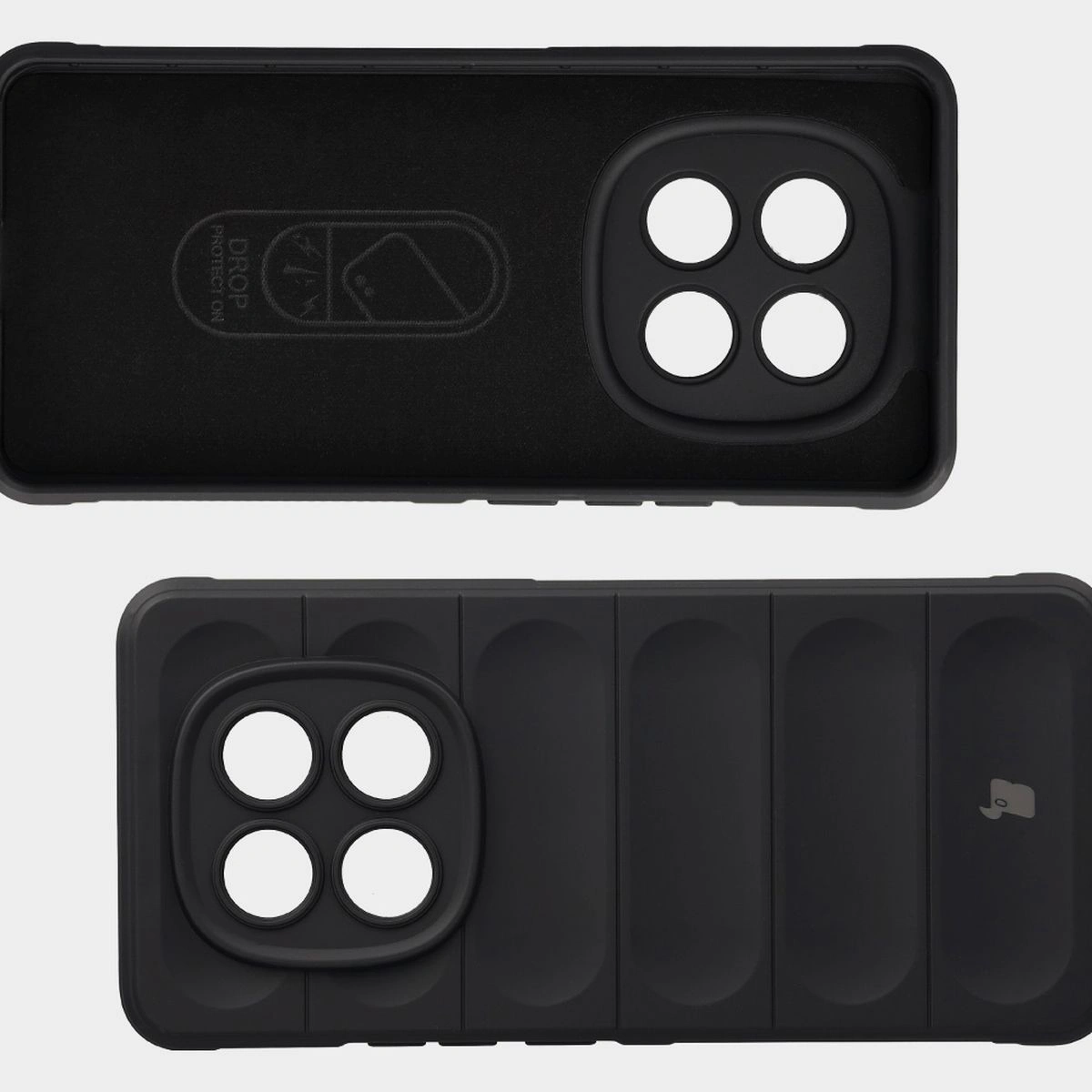 Microfiber lining, grooves on the back, and reinforced corners in the Bizon Case Tur for Xiaomi Redmi Note 15 5G / Xiaomi POCO M8 5G