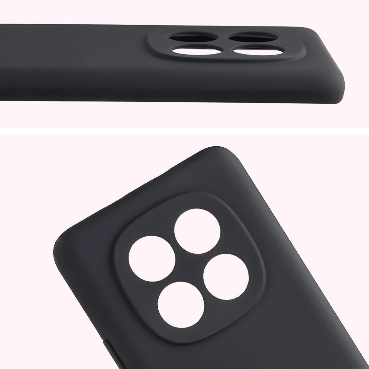 Close-up of lens cutouts in Bison Soft Case for Xiaomi Redmi Note 15 / Xiaomi POCO M8 5G