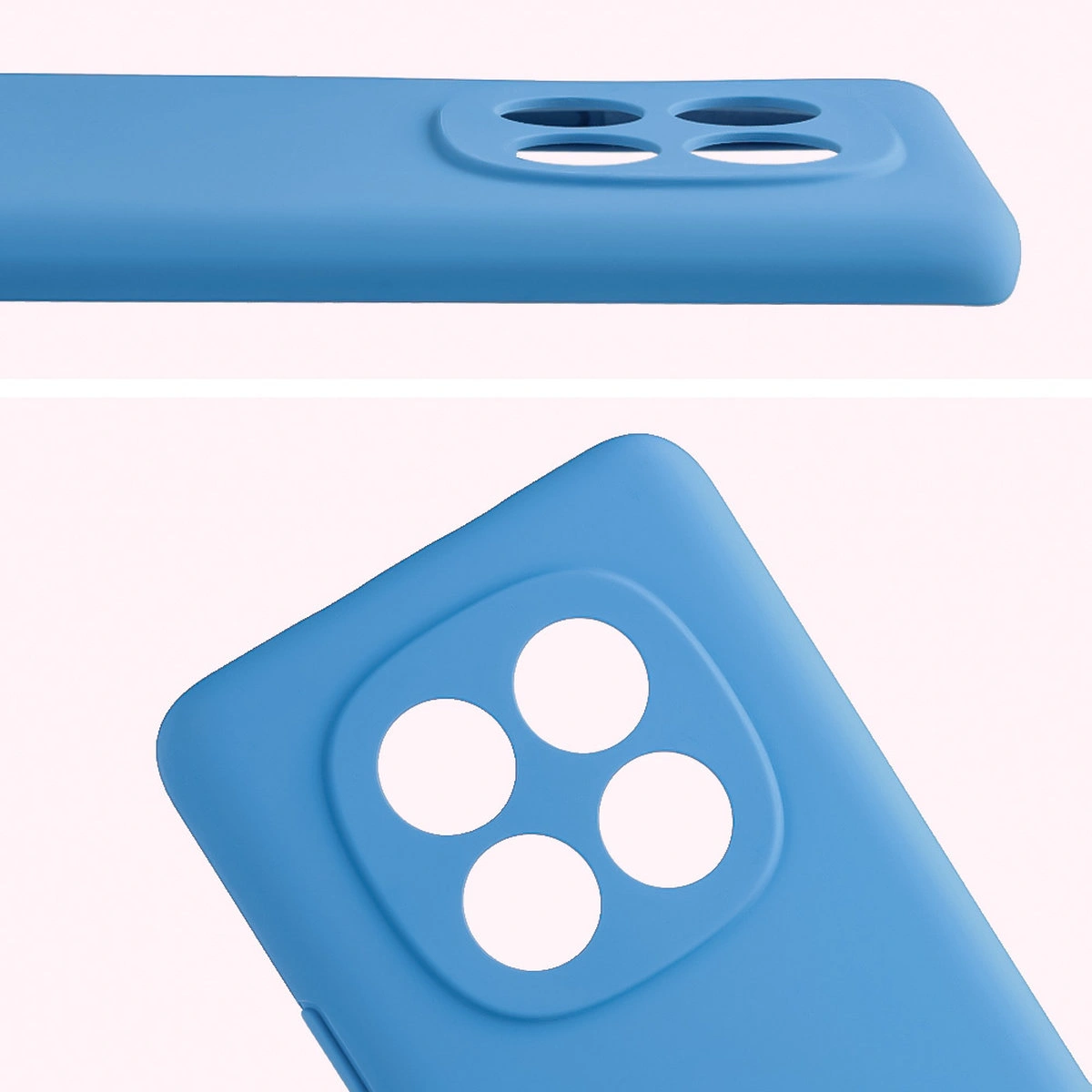 Close-up of the lens cutouts in the Bison Soft Case for Xiaomi Redmi Note 15 / Xiaomi POCO M8 5G