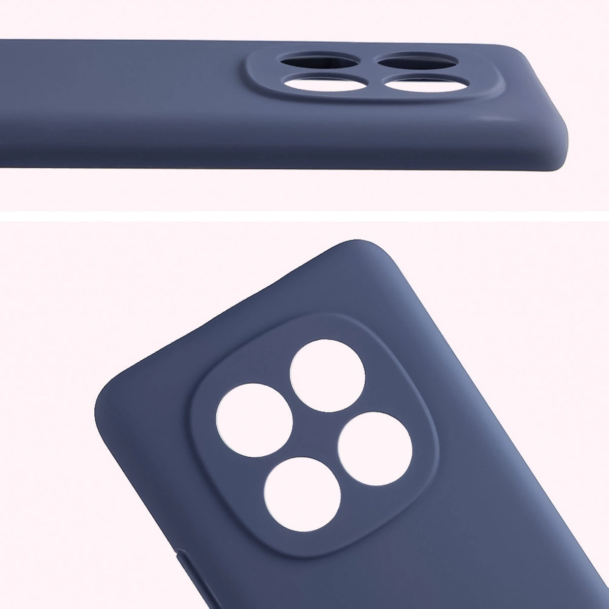 Close-up of lens cutouts in the Bison Soft Case for Xiaomi Redmi Note 15 / Xiaomi POCO M8 5G