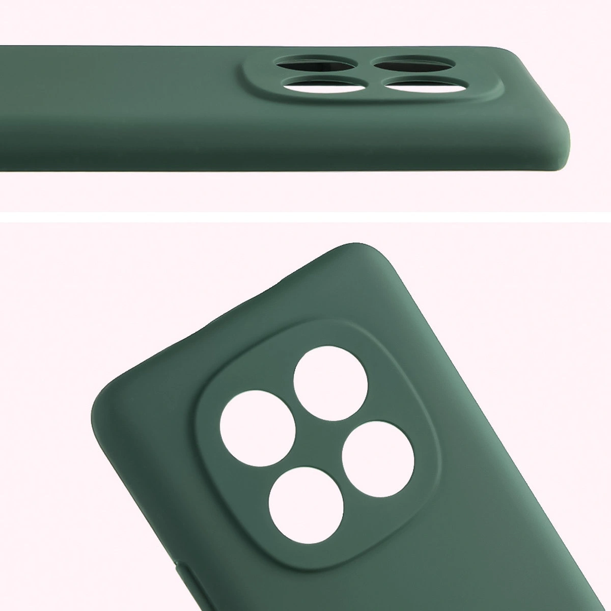 Close-up of lens cutouts in the Bison Soft Case for Xiaomi Redmi Note 15 / Xiaomi POCO M8 5G
