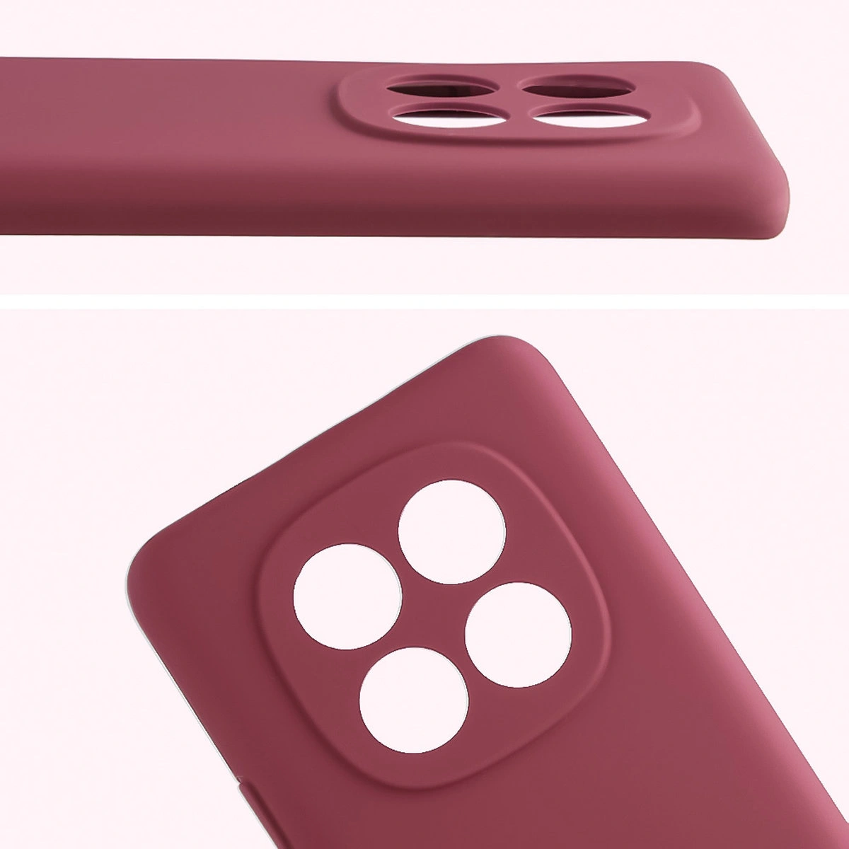 Close-up of the lens cutouts in the Bison Soft Case for Xiaomi Redmi Note 15 / Xiaomi POCO M8 5G