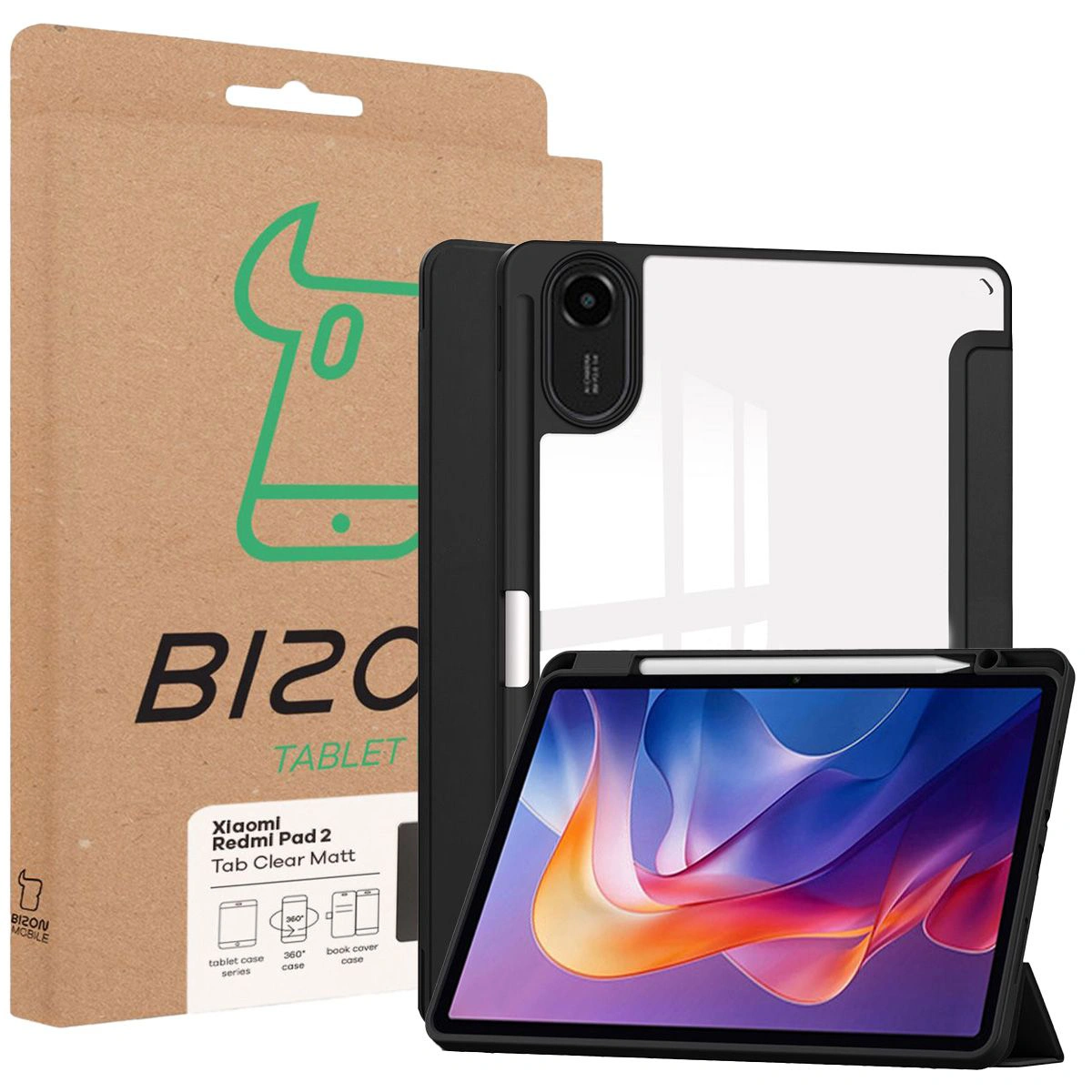 Bizon Tab Clear Matt – pudełko z etui do Xiaomi Redmi Pad 2