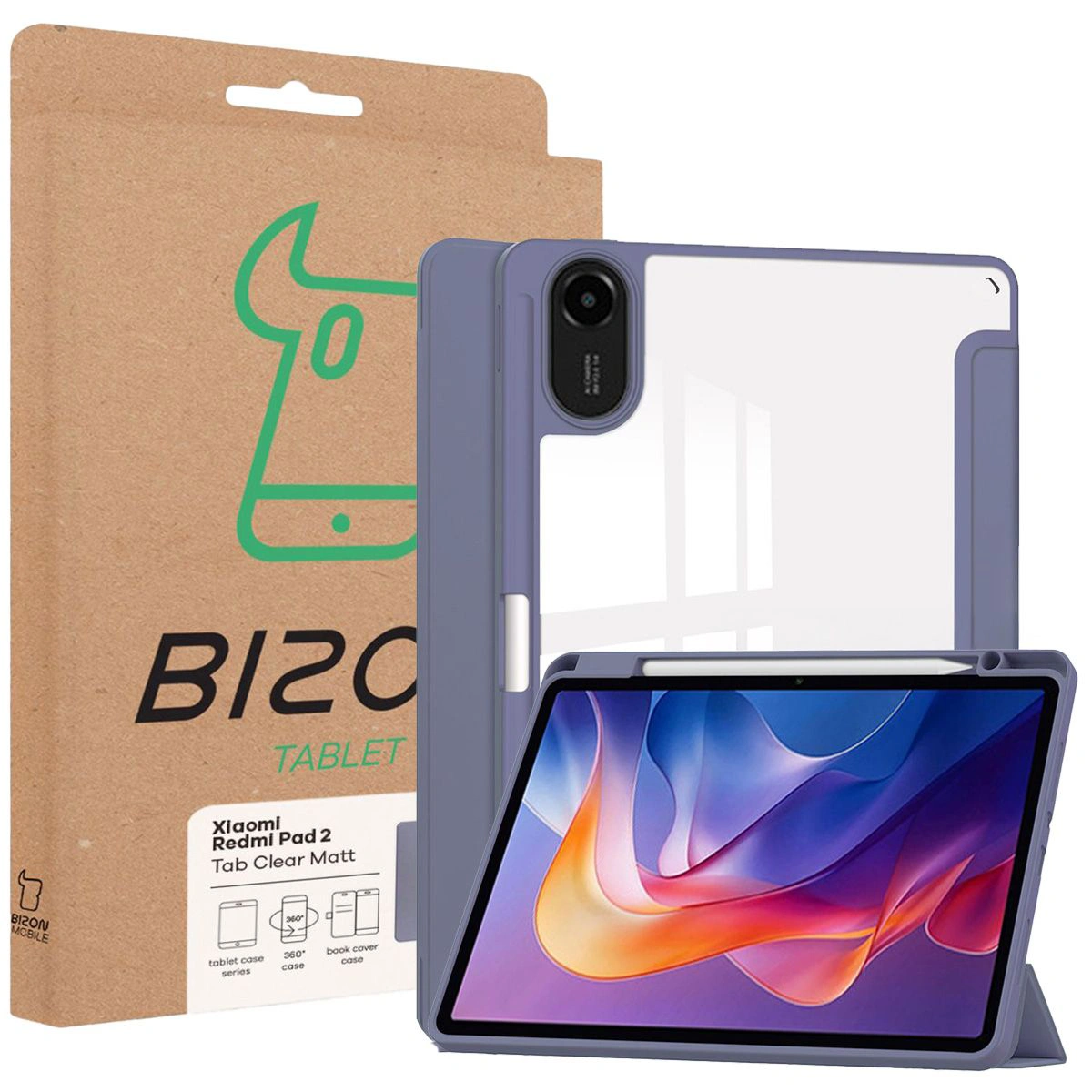 Bizon Tab Clear Matt – pudełko z etui do Xiaomi Redmi Pad 2