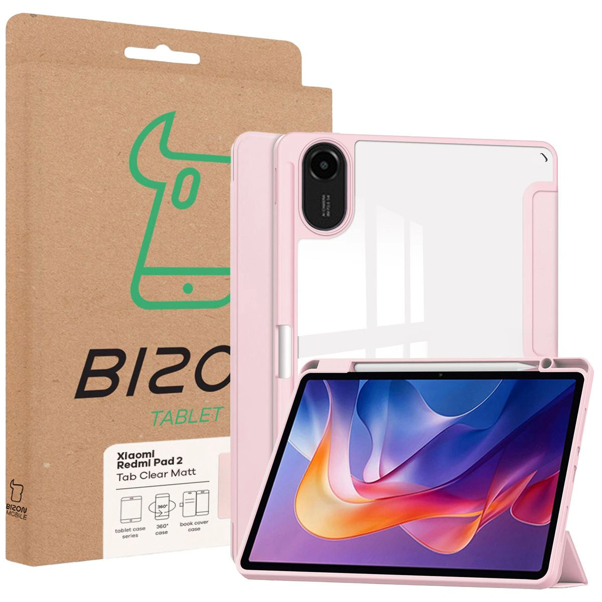 Bizon Tab Clear Matt – pudełko z etui do Xiaomi Redmi Pad 2