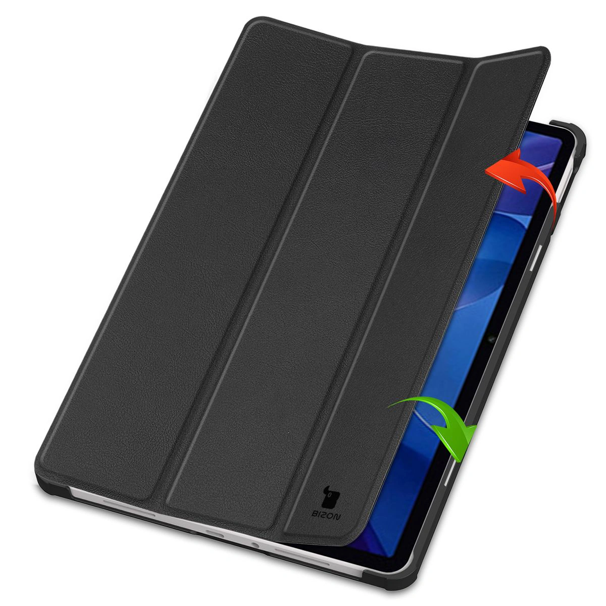 Etui z klapką Bizon Case Tab Croc od frontu do Xiaomi Redmi Pad 2