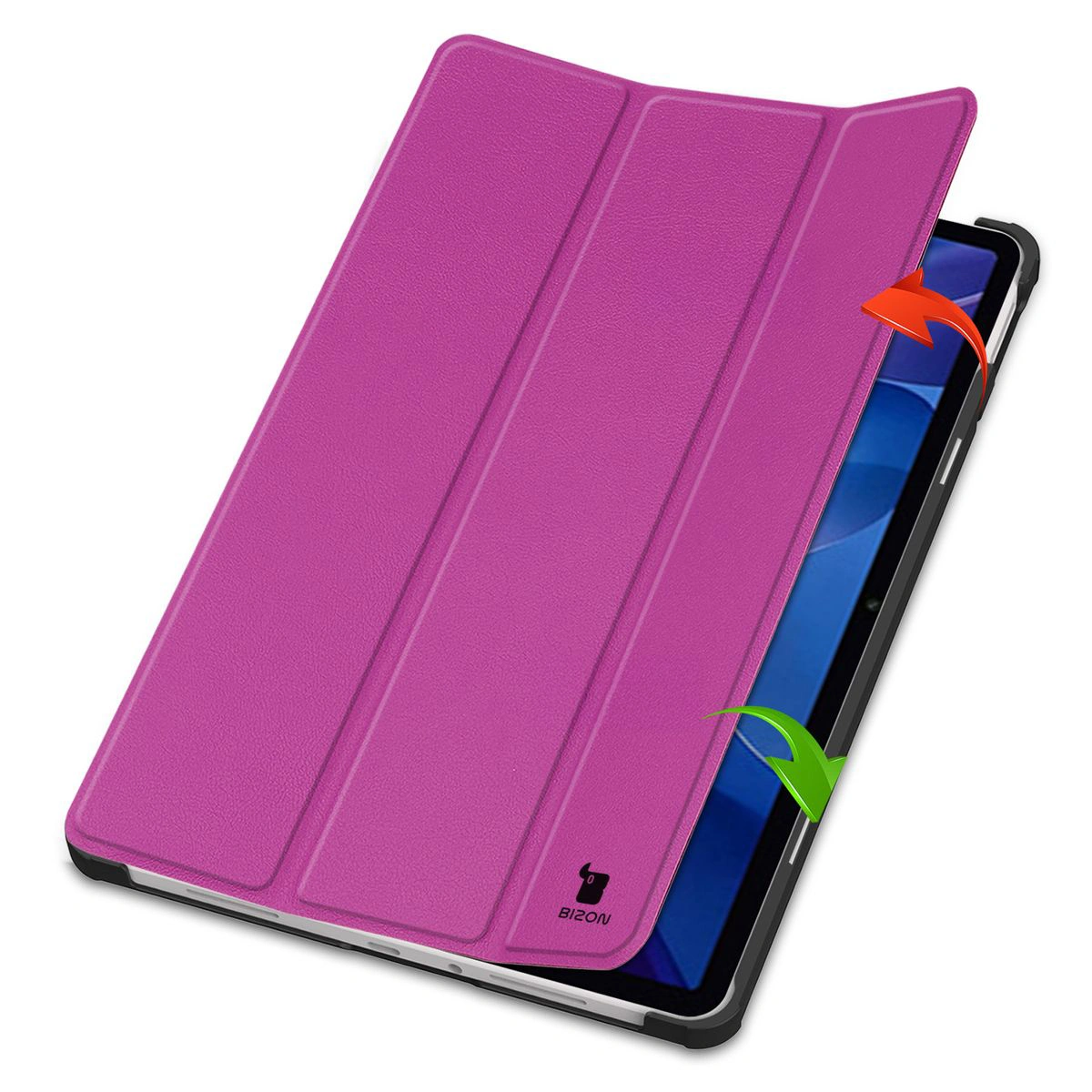 Etui z klapką Bizon Case Tab Croc od frontu do Xiaomi Redmi Pad 2