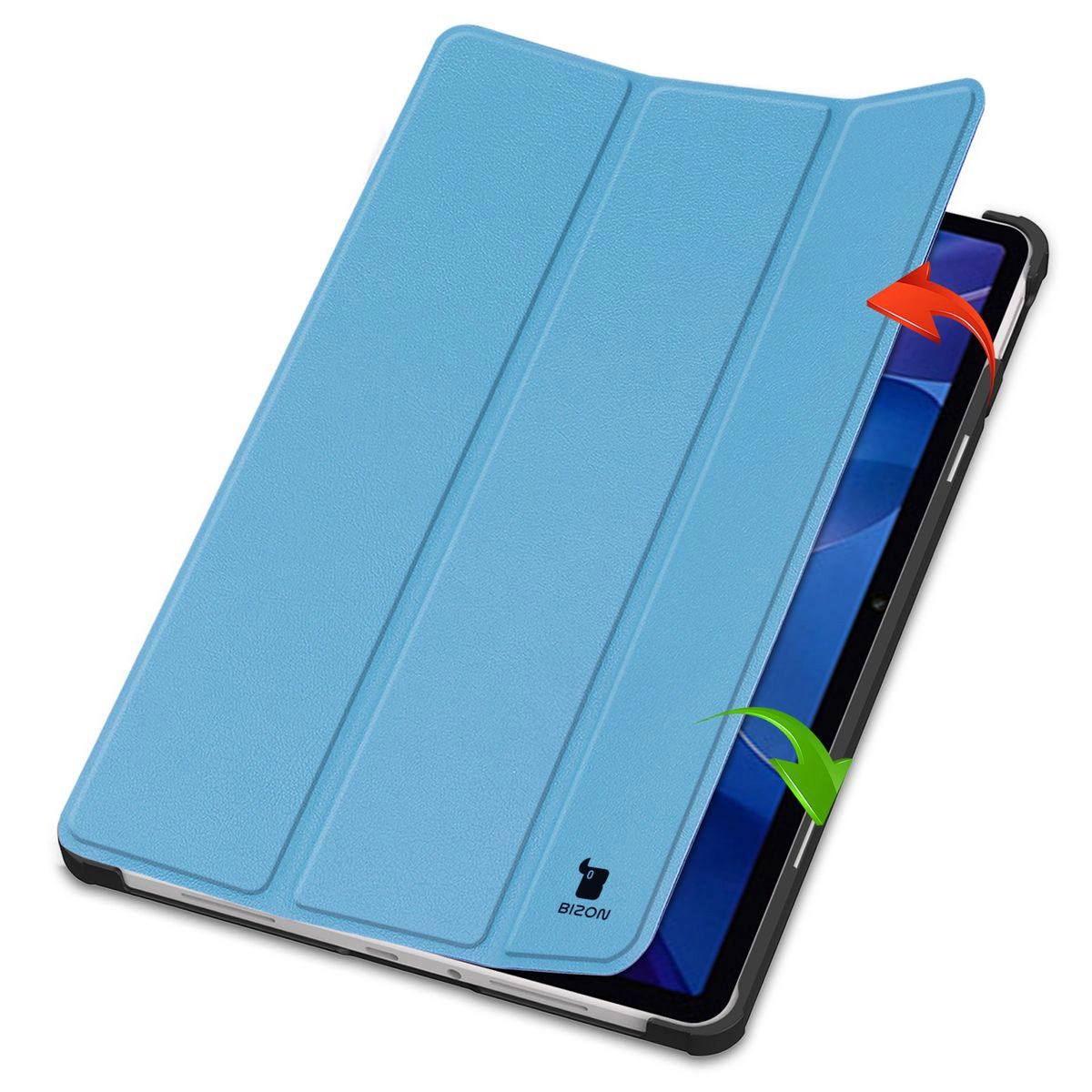 Etui z klapką Bizon Case Tab Croc od frontu do Xiaomi Redmi Pad 2
