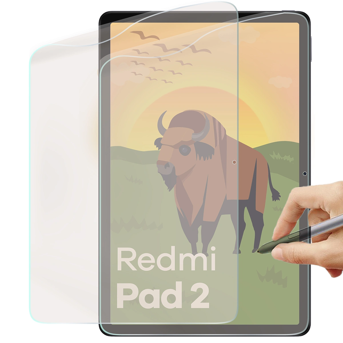 Folia matowa na ekran Bizon Glass Tab Film Sun do Xiaomi Redmi Pad 2, 2 sztuki