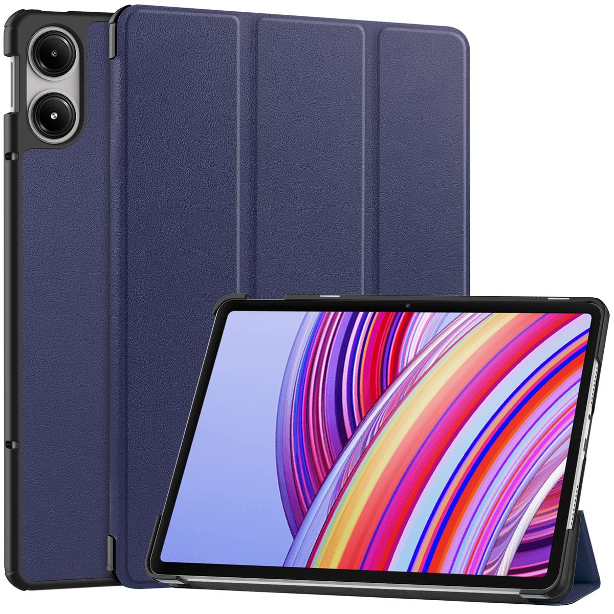 Bizon Case Tab Croc folio case for Xiaomi Redmi Pad Pro 12.1, dark blue