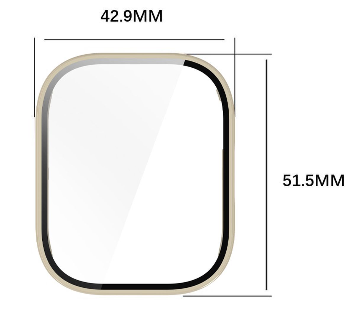 Husă cu sticlă Bizon Case+Glass Set prezentată frontal