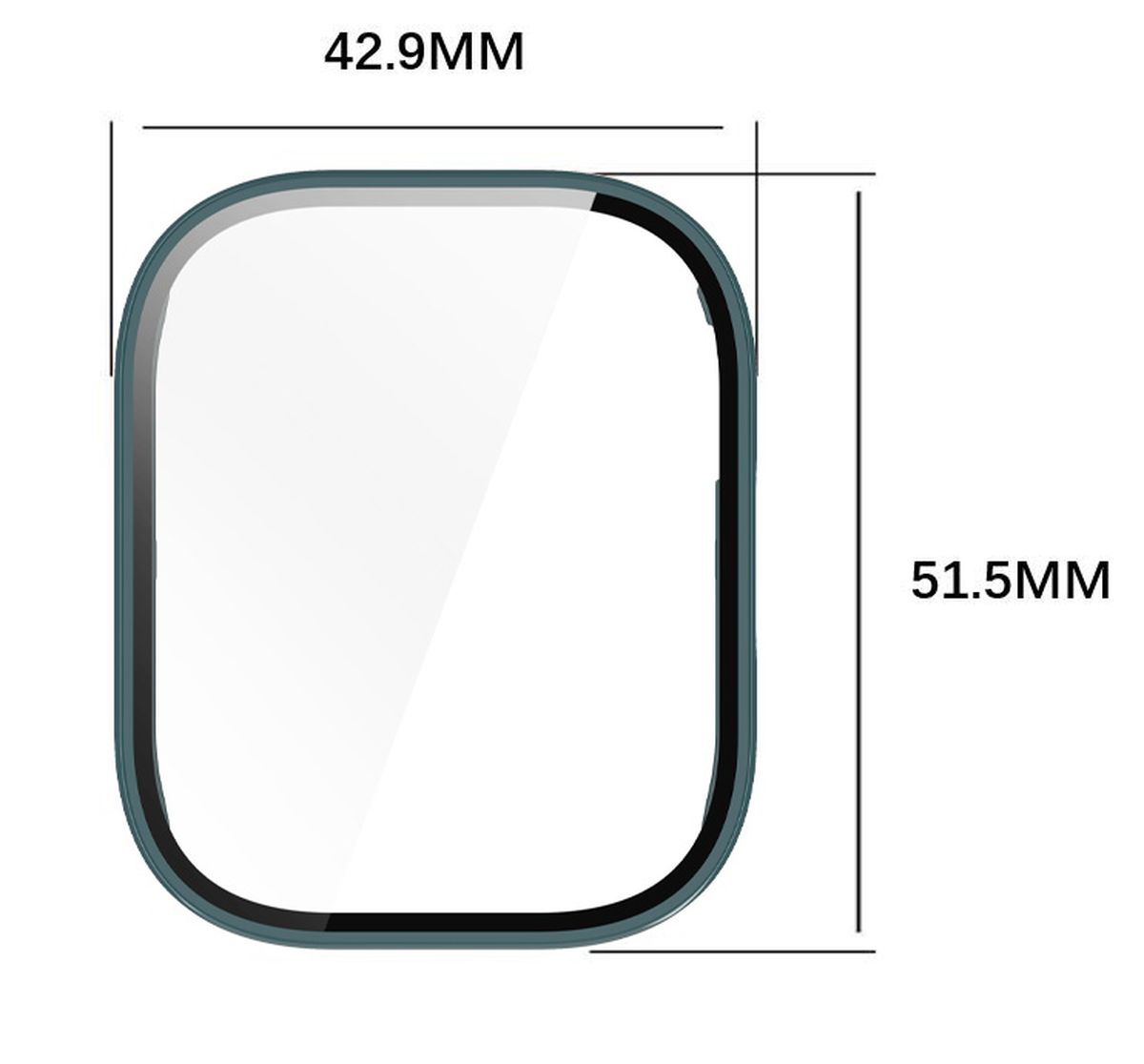 Husă cu sticlă Bizon Case+Glass Set prezentată frontal
