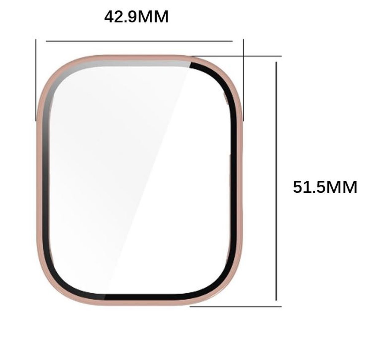 Husă cu sticlă Bizon Case+Glass Set prezentată frontal