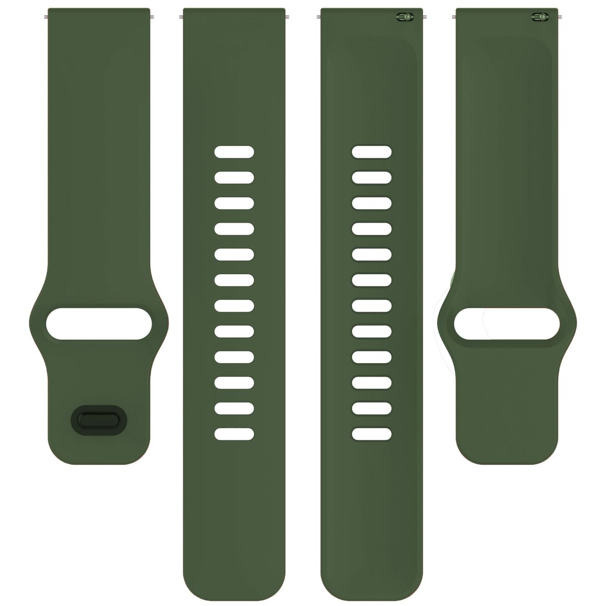 Metal clips of the Bizon Strap Watch Silicone