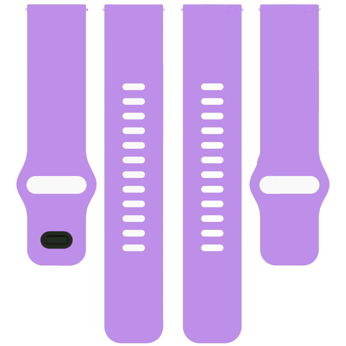 Metal clasps of the silicone strap Bizon Strap Watch Silicone