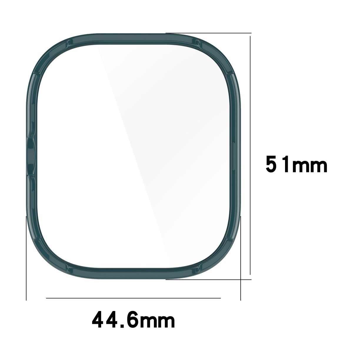 Etui mit Glas Bizon Case+Glass Set frontseitig dargestellt