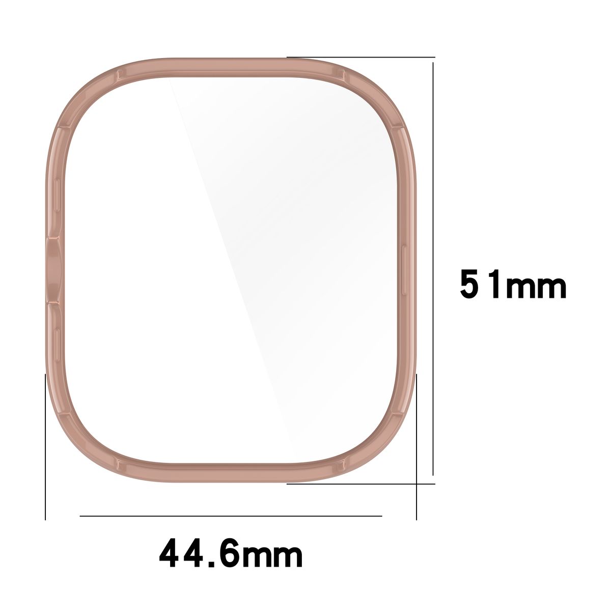 Etui mit Glas Bizon Case+Glass Set in Frontalansicht