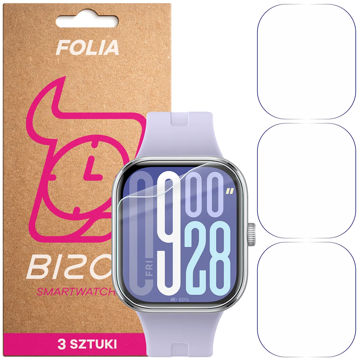 Folia hydrożelowa Bizon Watch Film HydroFlex dla Xiaomi Redmi Watch 5