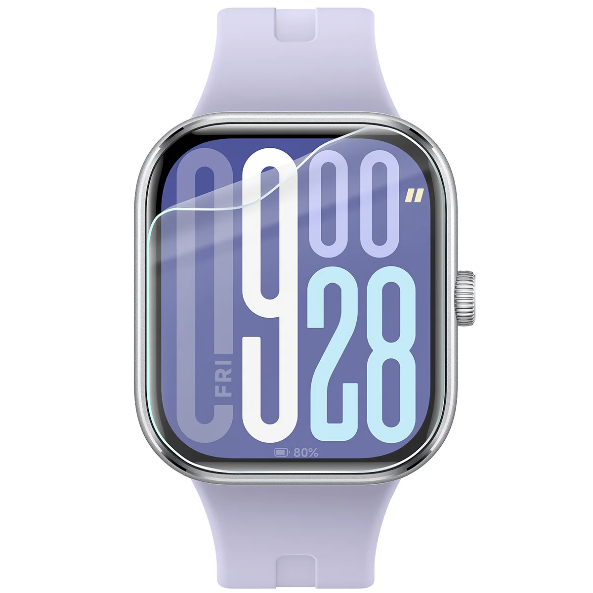 Bizon Watch Film HydroFlex hydrogel film for Xiaomi Redmi Watch 5 on the watch