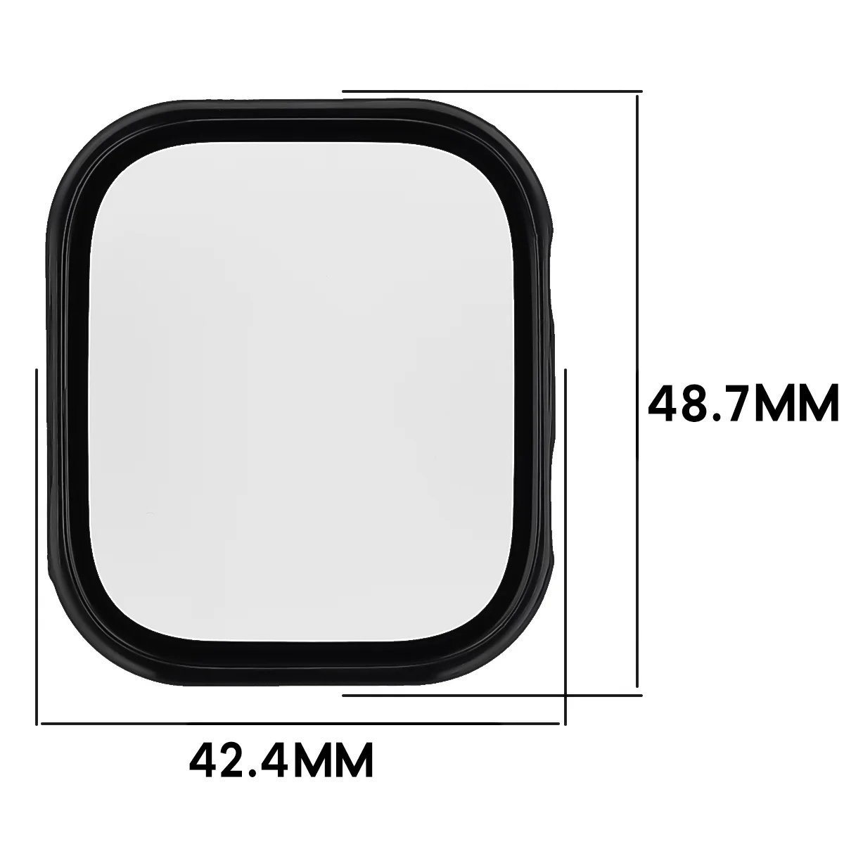 Dimensiunile husei Bizon Case Watch Adamo pentru Xiaomi Redmi Watch 6