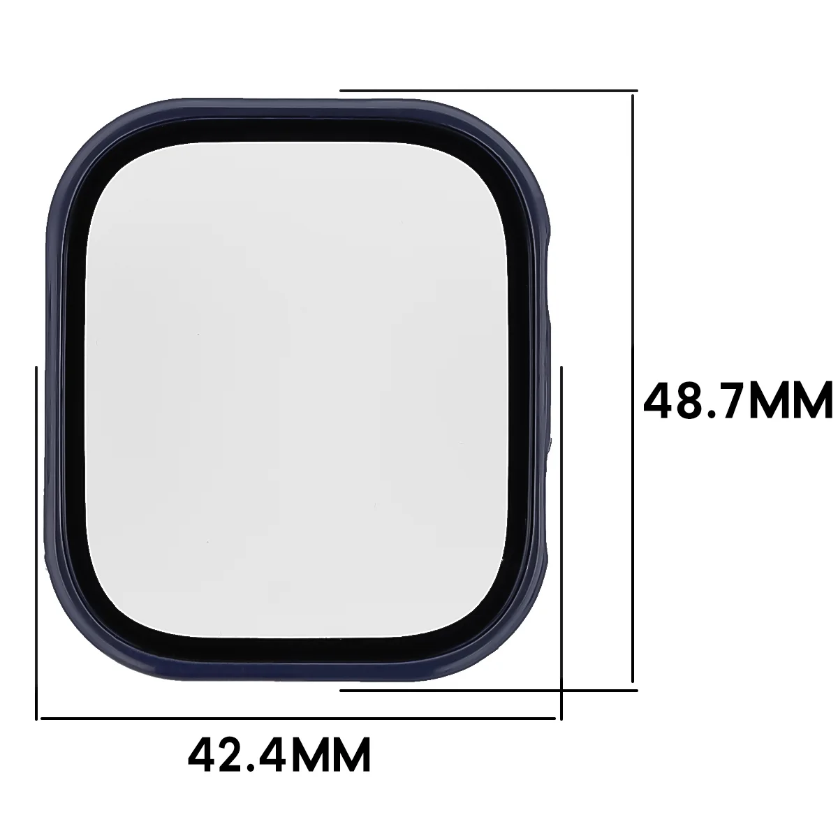 Dimensions of the Bizon Case Watch Adamo for Xiaomi Redmi Watch 6