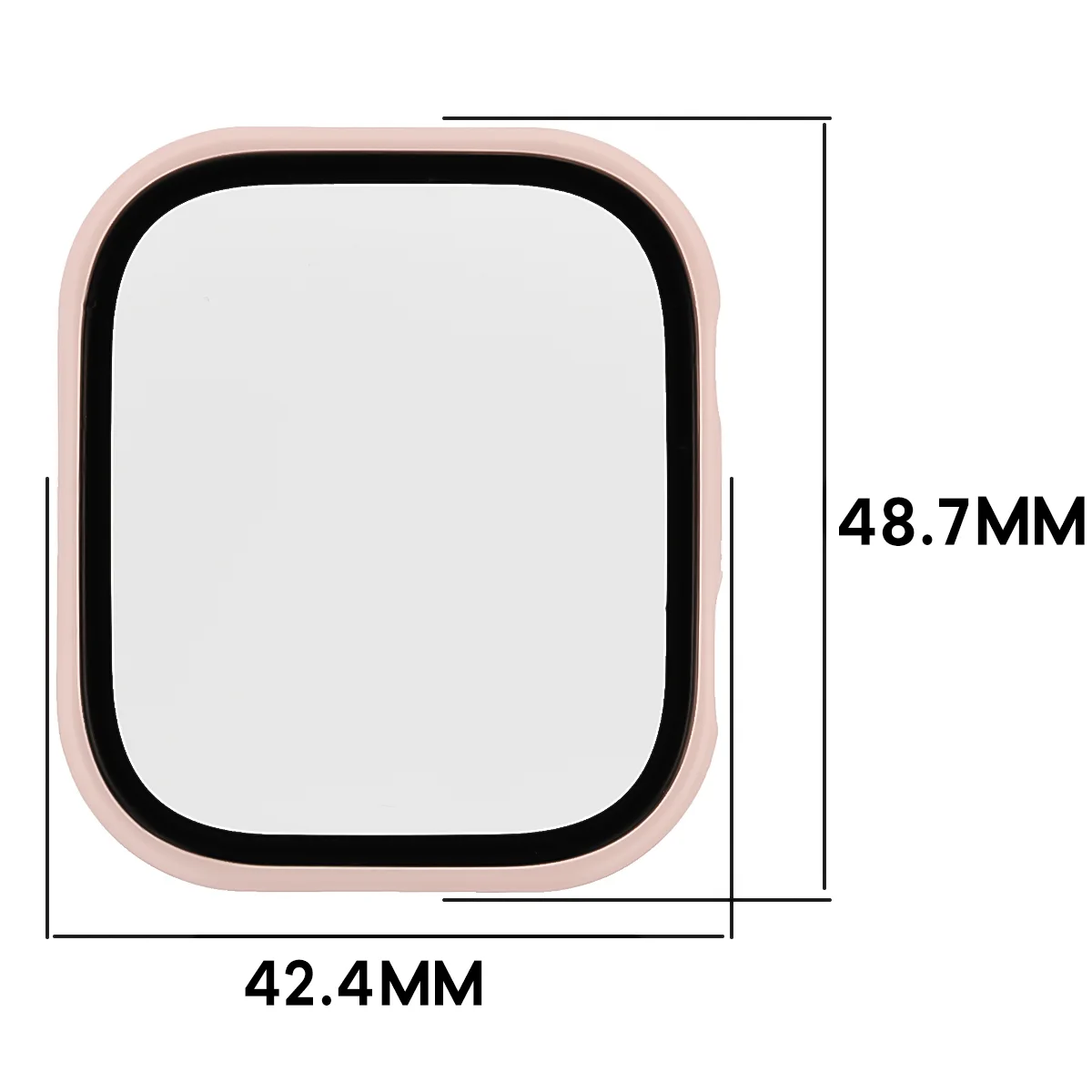 Dimensions of the Bizon Case Watch Adamo for Xiaomi Redmi Watch 6