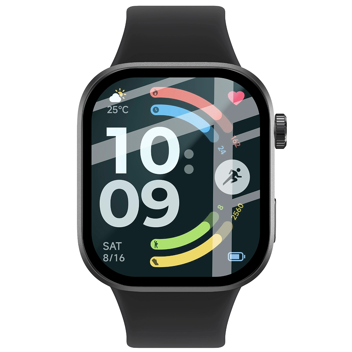 Szkło hybrydowe z czarną ramką idealnie dopasowane do Xiaomi Redmi Watch 6