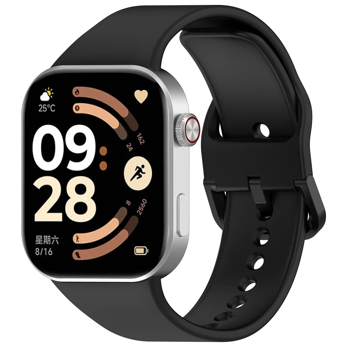 Silicone strap Bizon Strap Watch Silicone for Xiaomi Redmi Watch 6 / Xiaomi Redmi Watch 5 / Xiaomi Redmi Watch 4 / Xiaomi Smart Band 10 Pro / Xiaomi Smart Band 9 Pro / Xiaomi Smart Band 8 Pro