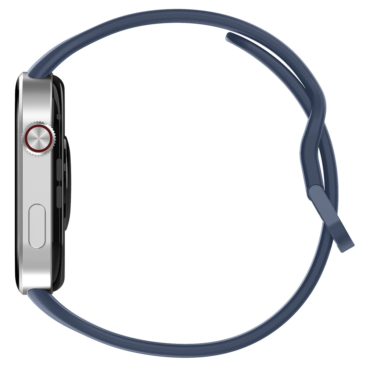 Silicone strap Bison Strap Watch Silicone shown from the back