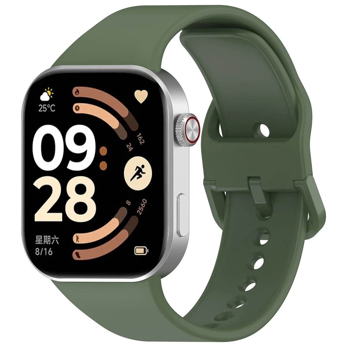 Silicone strap Bizon Strap Watch Silicone for Xiaomi Redmi Watch 6 / Xiaomi Redmi Watch 5 / Xiaomi Redmi Watch 4 / Xiaomi Smart Band 10 Pro / Xiaomi Smart Band 9 Pro / Xiaomi Smart Band 8 Pro