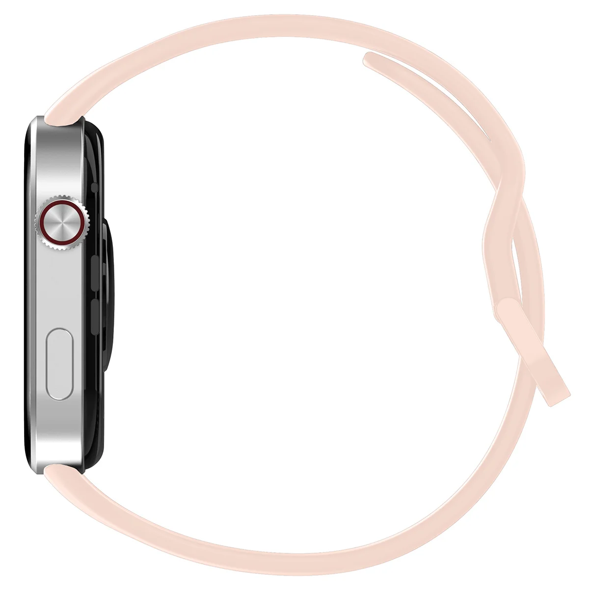 Silikonowy pasek Bizon Strap Watch Silicone ukazane od tyłu