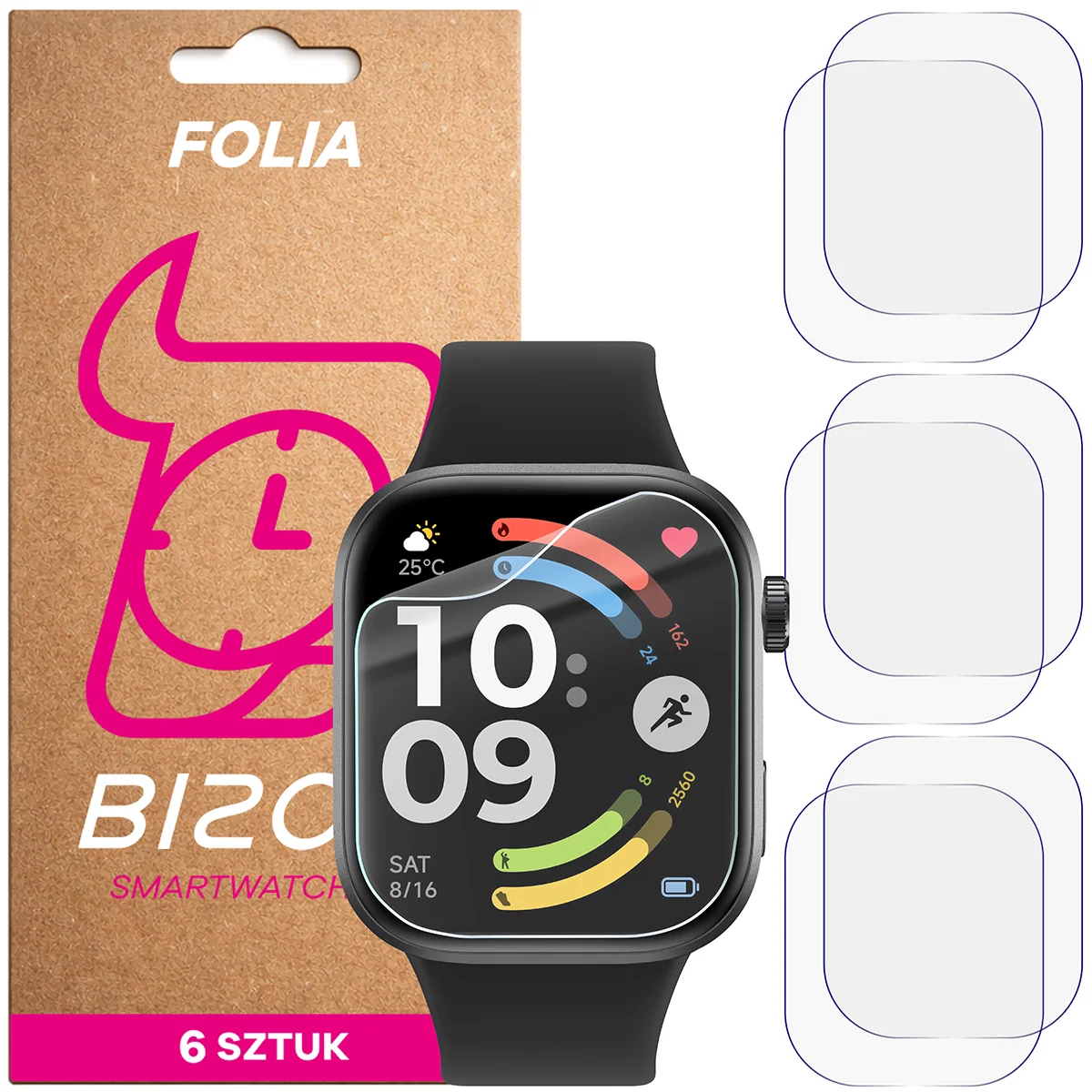 Bizon Watch Film HydroFlex hydrogel film for Xiaomi Redmi Watch 6